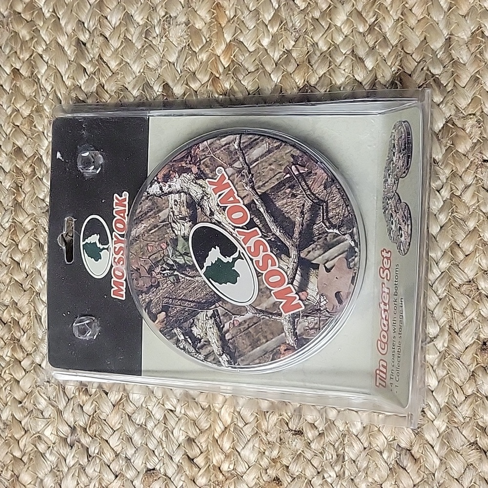 Mossy Oak Tin Coaster Set